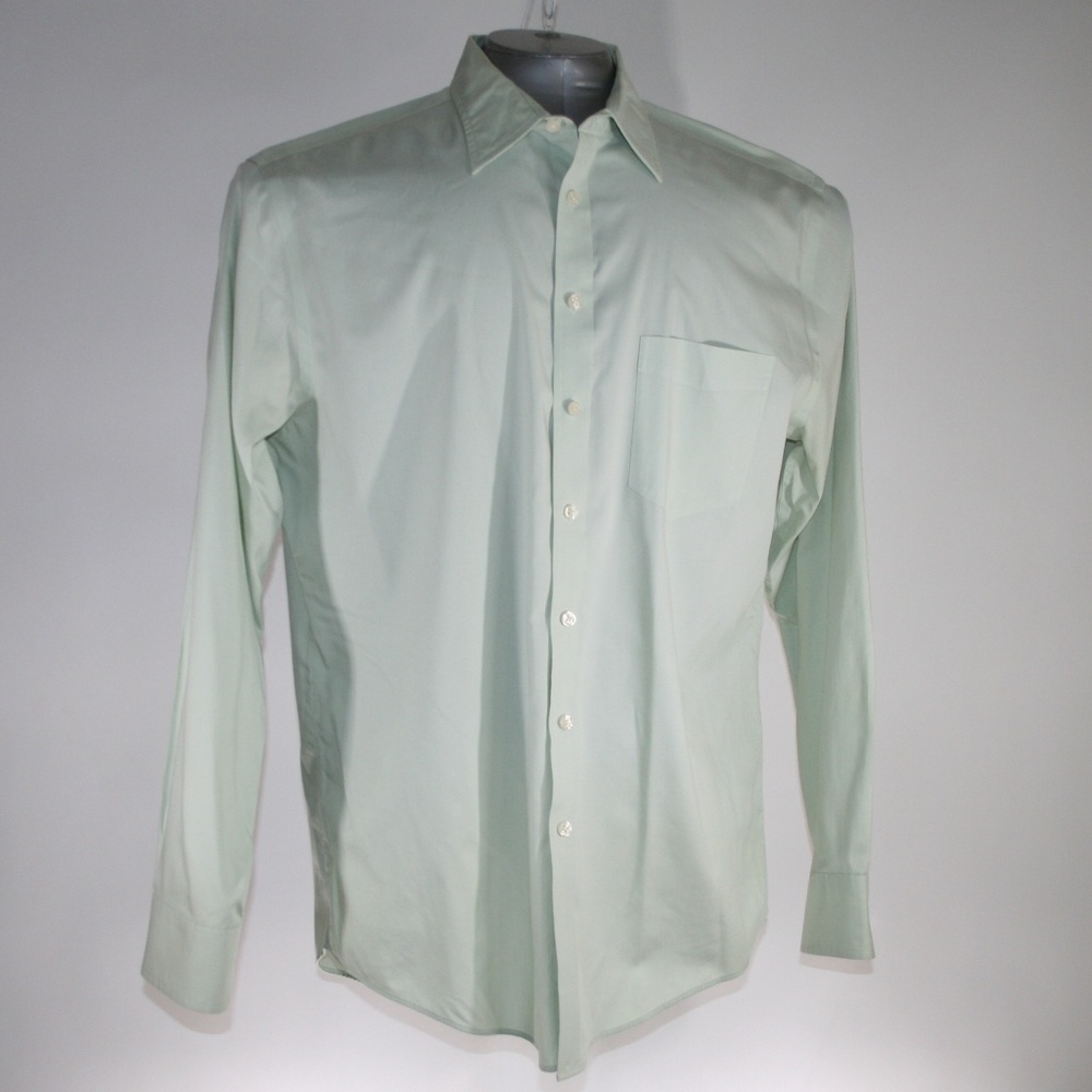 Mens Merona Long Sleeve Button Dress Shirt Large